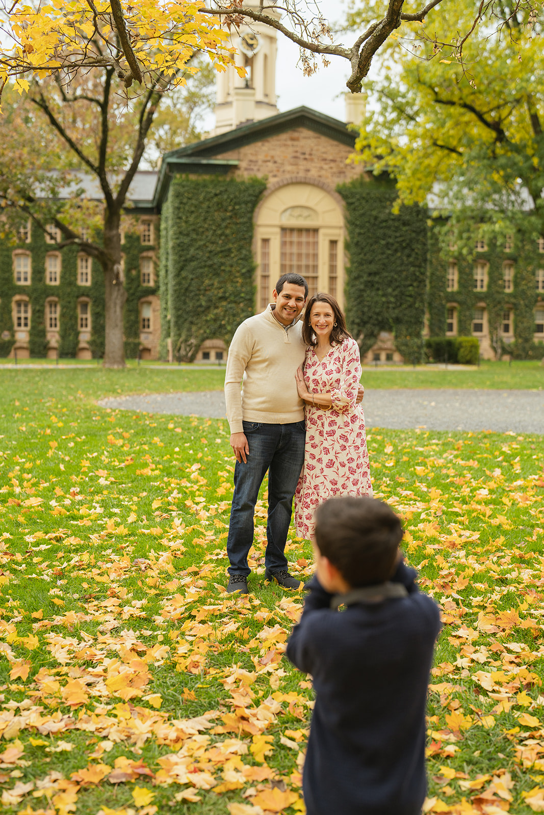 family photography in Princeton University campus