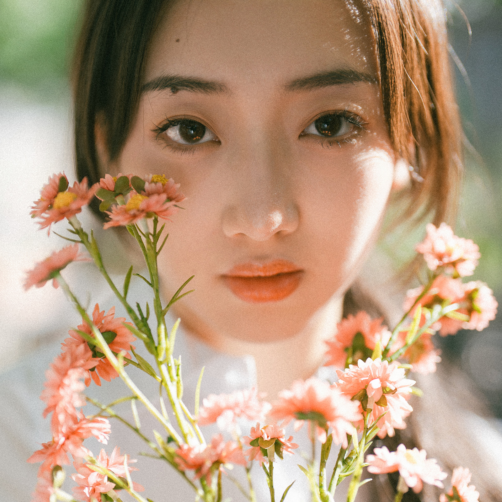 Portrait with Flowers NJ Photographer